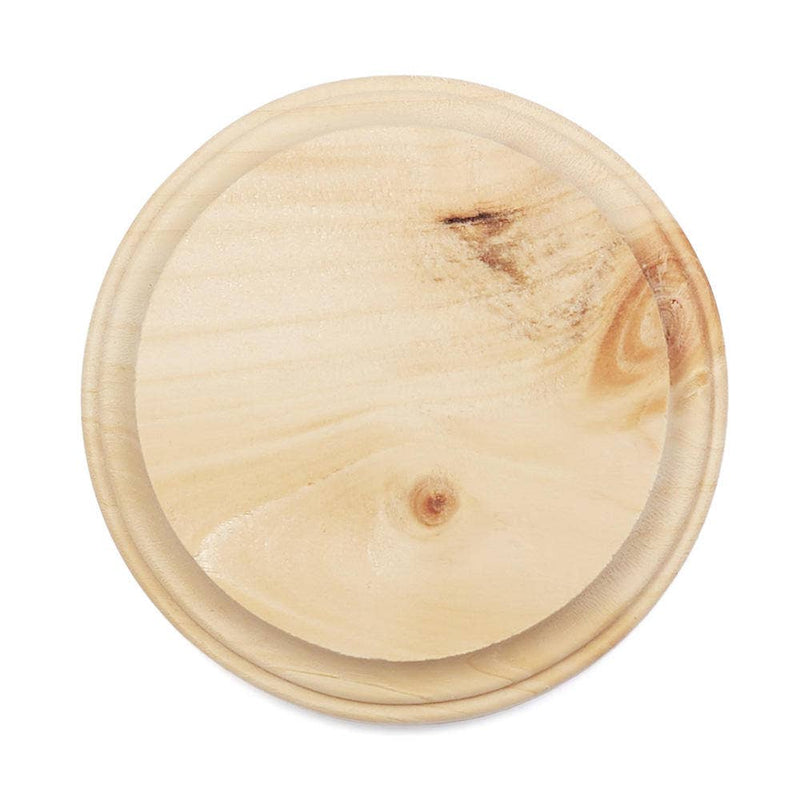 Root and Company - 4" Dia. x 3/4" Thick - Unfinished Wood Round Circle Plaque
