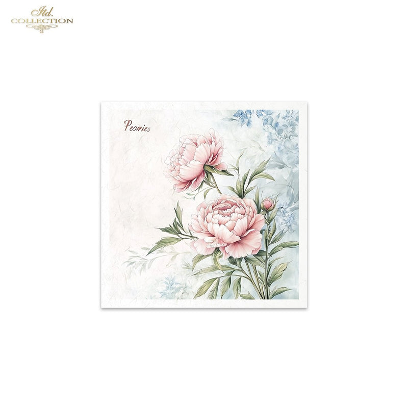 ITD Collection - Rice Paper Set Mini - Floral Shabby Chic - RSM177
