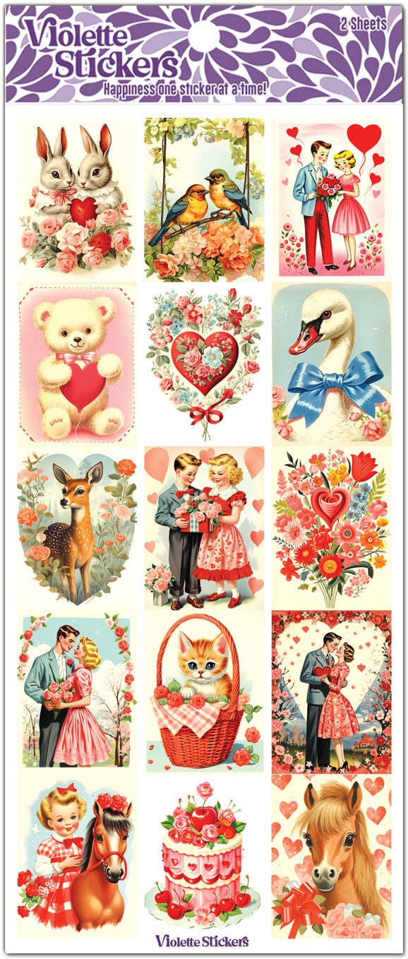 Violette Stickers - Cream Colored Valentine