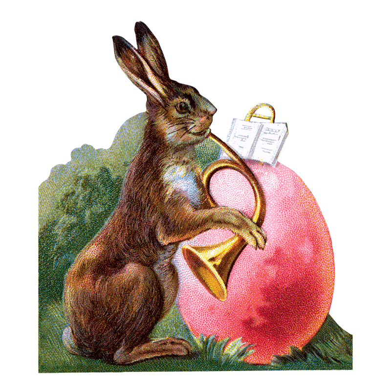 Laughing Elephant - Easter Rabbit - Holiday Sticker Box