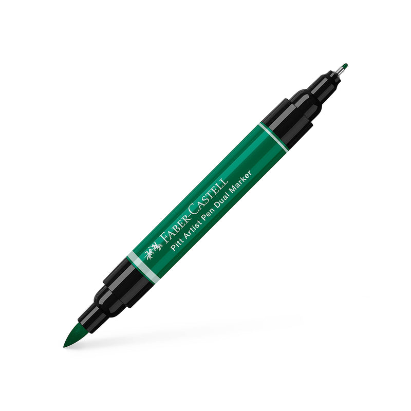 Faber-Castell - Pitt Artist Dual Marker - 264 Dark Phthalo Green