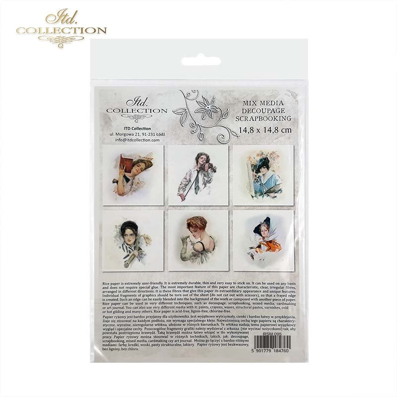 ITD Collection - Rice Paper Set Mini - Vintage Women's Passion