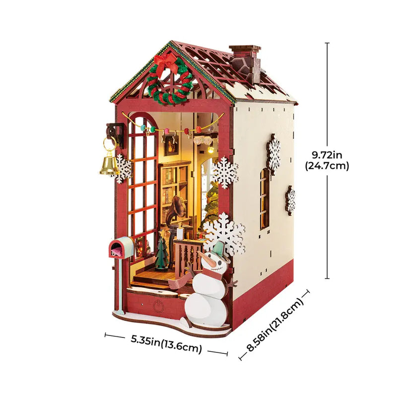 Robotime - Christmas Indoor Scene DIY Book Nook 3D Puzzle