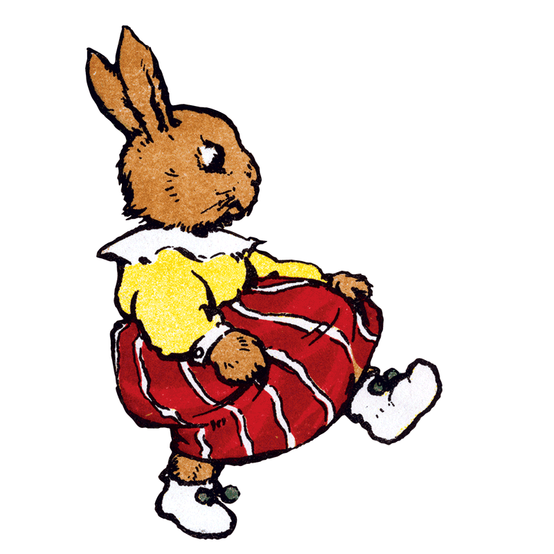 Laughing Elephant - Easter Rabbit - Holiday Sticker Box