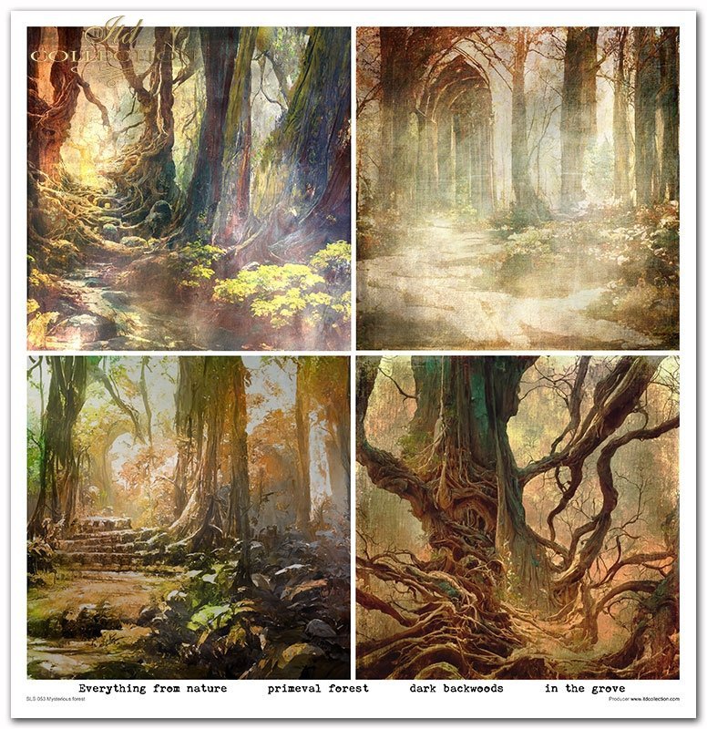 ITD Collection - Mysterious Forest Scrapbooking Papers