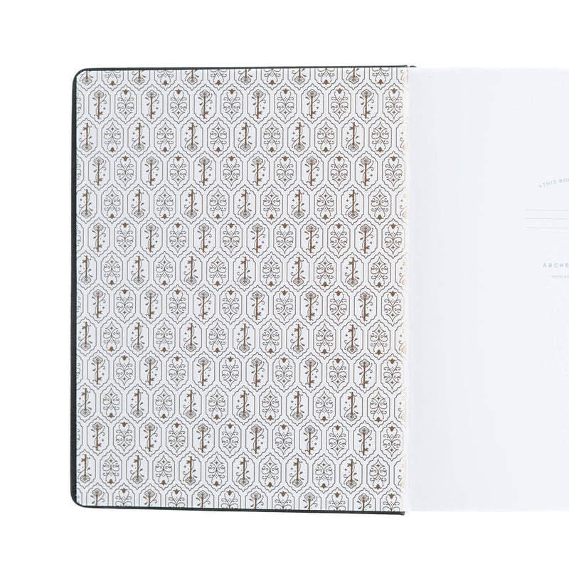Archer and Olive - Coiled Key - Dot Grid A5 Notebook - White