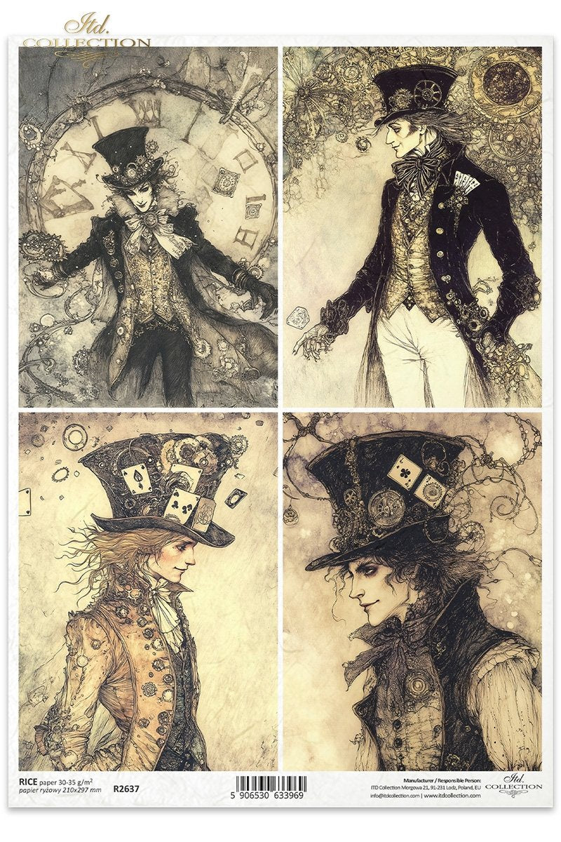 ITD Collection - Alice in Wonderland - Rice Paper - R2637