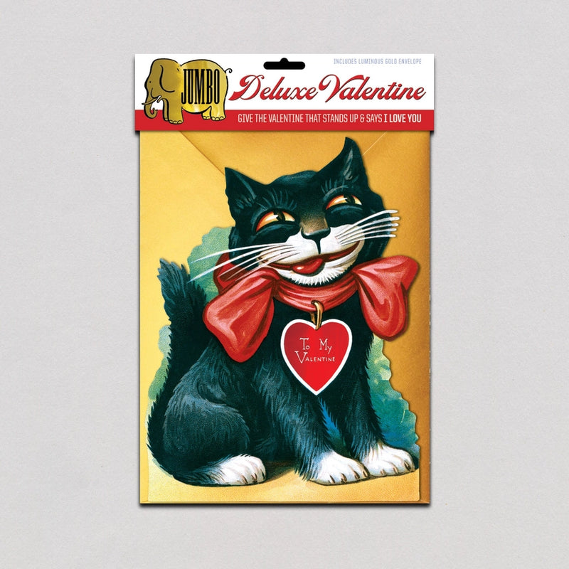 Laughing Elephant - Smiling Cat - Jumbo Deluxe Valentine