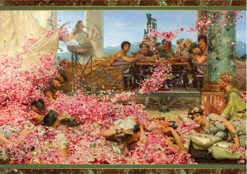 Art & Fable Puzzle Company - The Roses of Heliogabalus - 1000-pc Velvet-Touch Puzzle