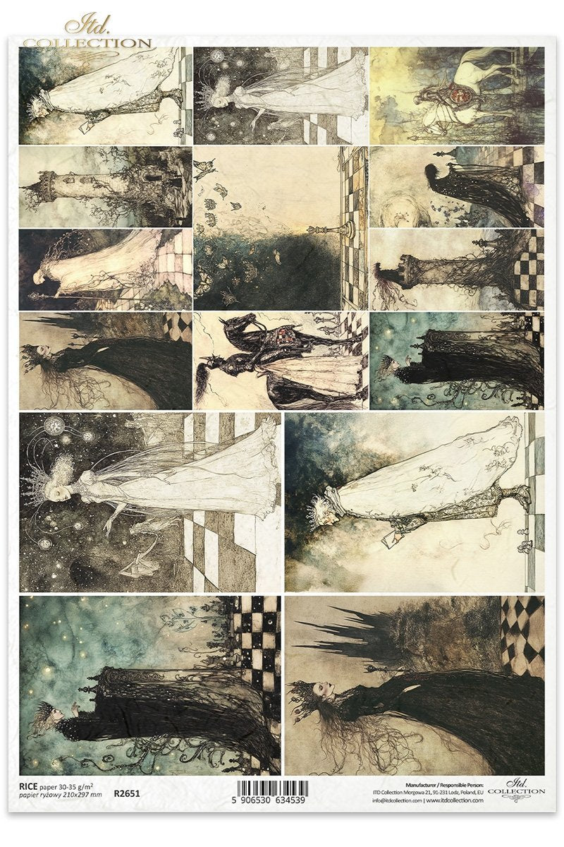 ITD Collection - Alice in Wonderland - Rice Paper - R2651