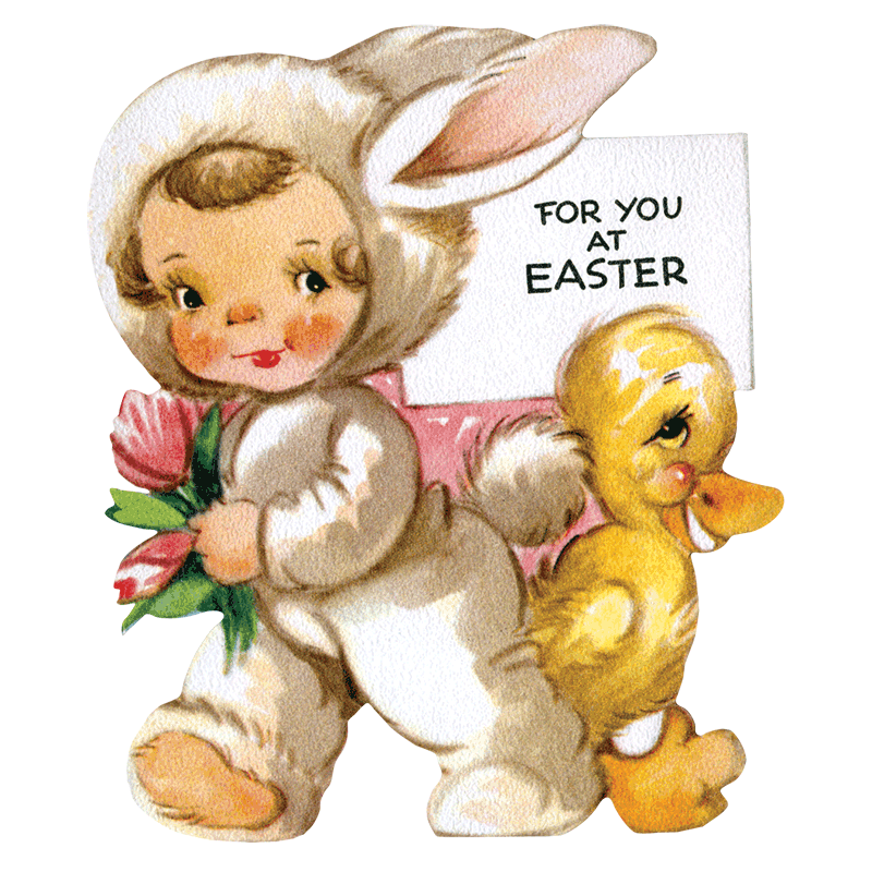 Laughing Elephant - Easter Rabbit - Holiday Sticker Box