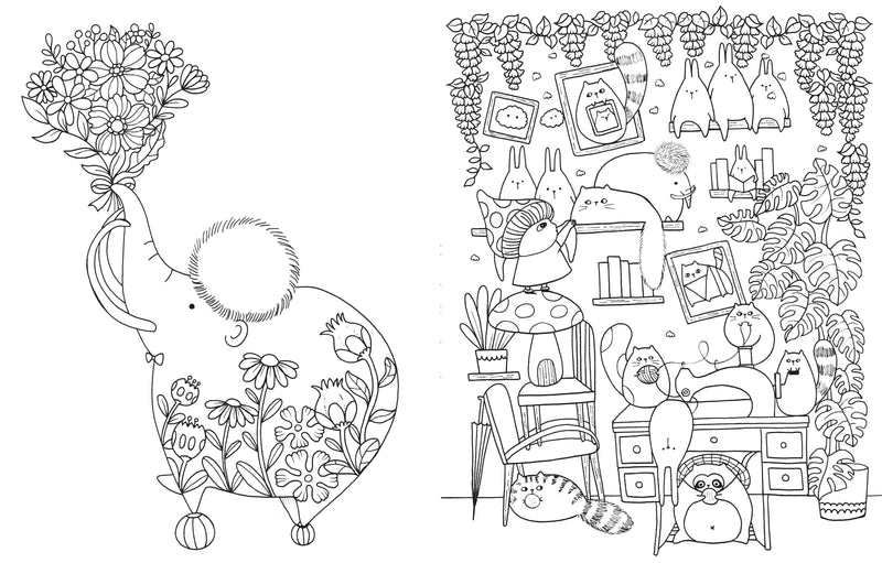 Lulu Mayo - A Million Cute Animals Coloring Book
