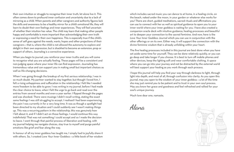 Alana Fairchild - Love Your Inner Goddess Journal