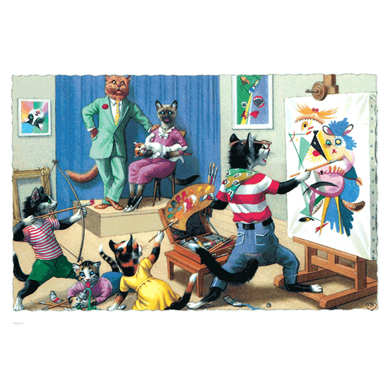 Delightfully Dressed Cats Postcard Box - Everyday Boxed Postcards - Root & Company