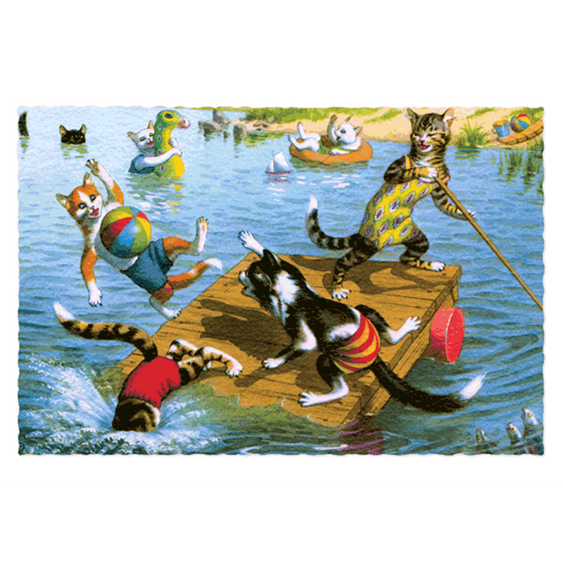 Delightfully Dressed Cats Postcard Box - Everyday Boxed Postcards - Root & Company