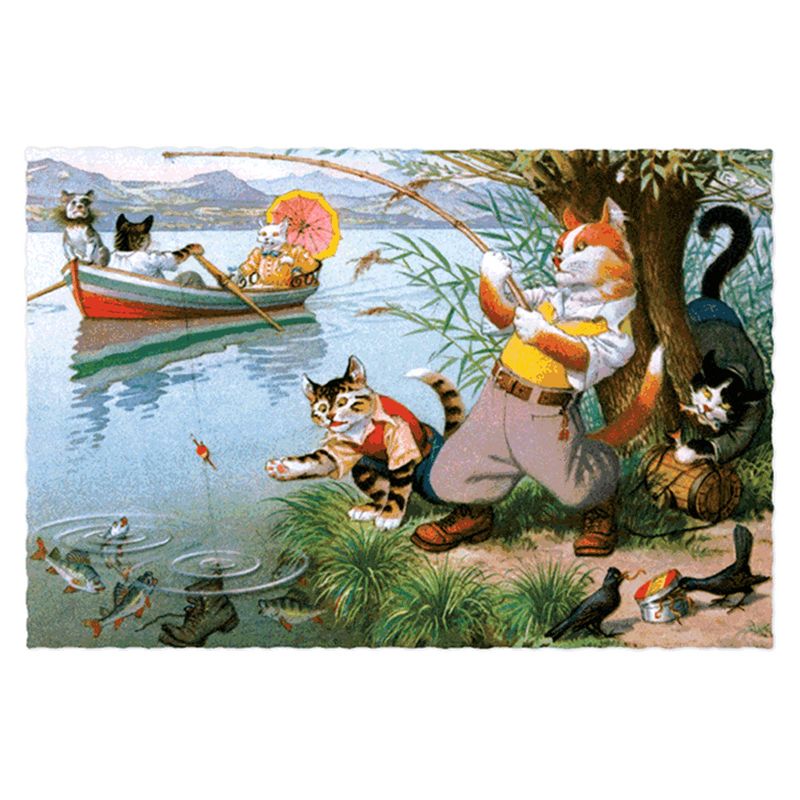 Delightfully Dressed Cats Postcard Box - Everyday Boxed Postcards - Root & Company