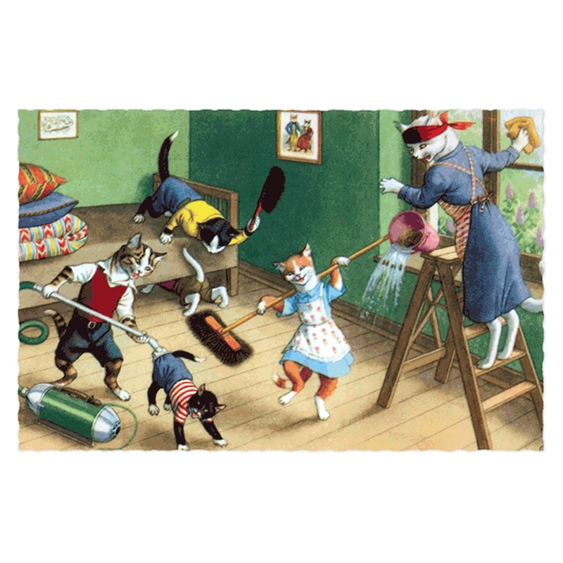 Delightfully Dressed Cats Postcard Box - Everyday Boxed Postcards - Root & Company