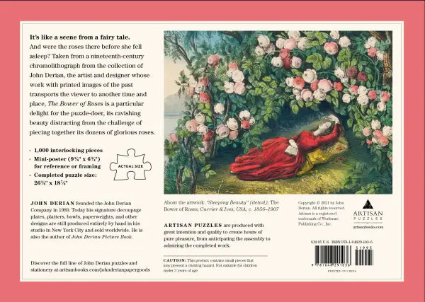 John Derian - Bower of Roses 1,000-Piece Puzzle