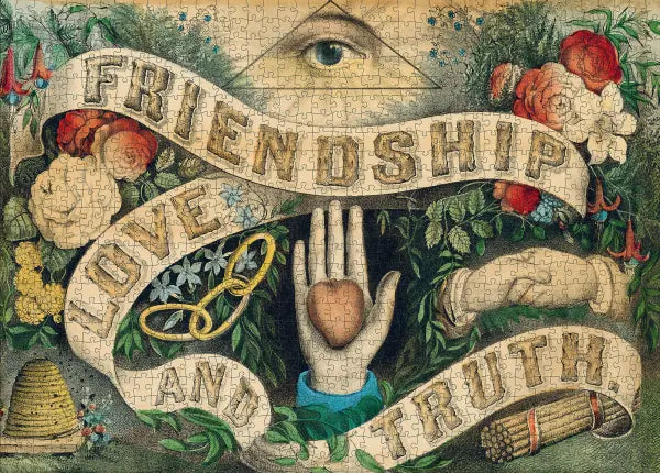 John Derian - Friendship, Love, and Truth 1000-Piece Puzzle
