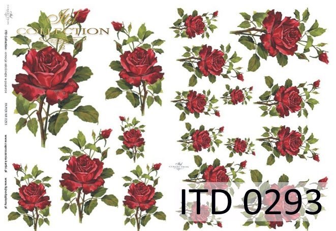 ITD Collection - Red Roses - Rice Paper — Root & Company