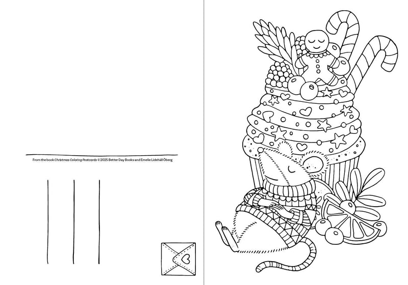 Emelie Lidehäll Öberg - Christmas Coloring Postcards