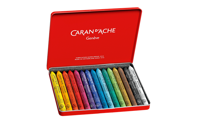 Caran d'Ache - Set of 15 NEOCOLOR I Pastels in Metal Box