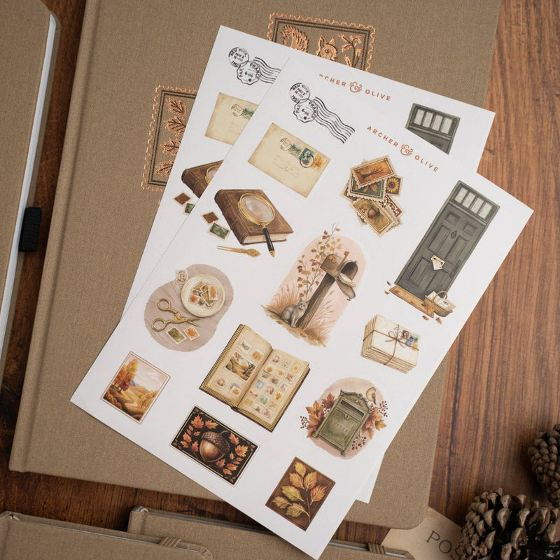 Archer and Olive - Stamp Collector - Sticker Set