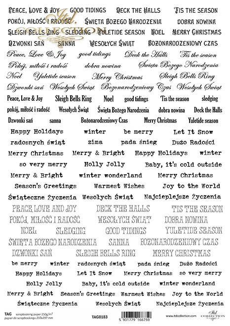 ITD Collection - Tag Single Sheet - TAG0183