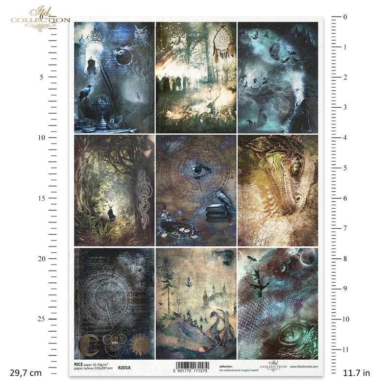 ITD Collection - Dragon Mysteries 9 Pack - Rice Paper