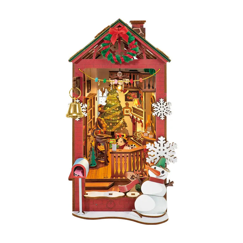 Robotime - Christmas Indoor Scene DIY Book Nook 3D Puzzle