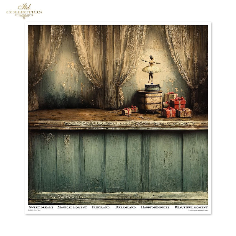 ITD Collection - Retro Toys Scrapbooking Papers