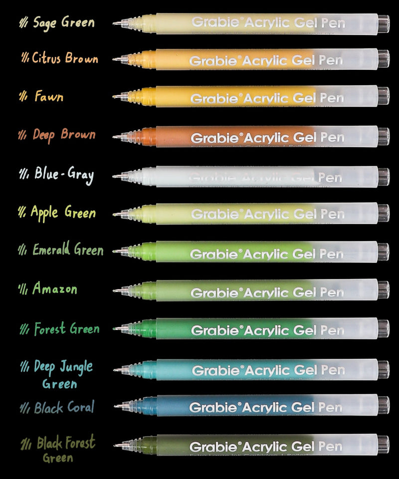 Grabie - Bold & Bright Coloring Kit - Forest Colors