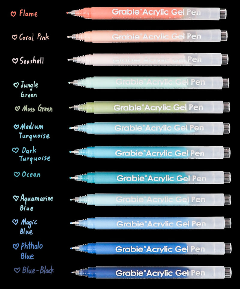 Grabie - Bold & Bright Coloring Kit - Ocean Colors