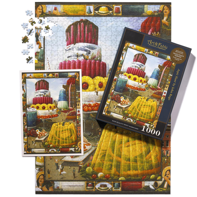 Art & Fable Puzzle Company - Aspic Hunt - 1000-pc Velvet-Touch Jigsaw Puzzle