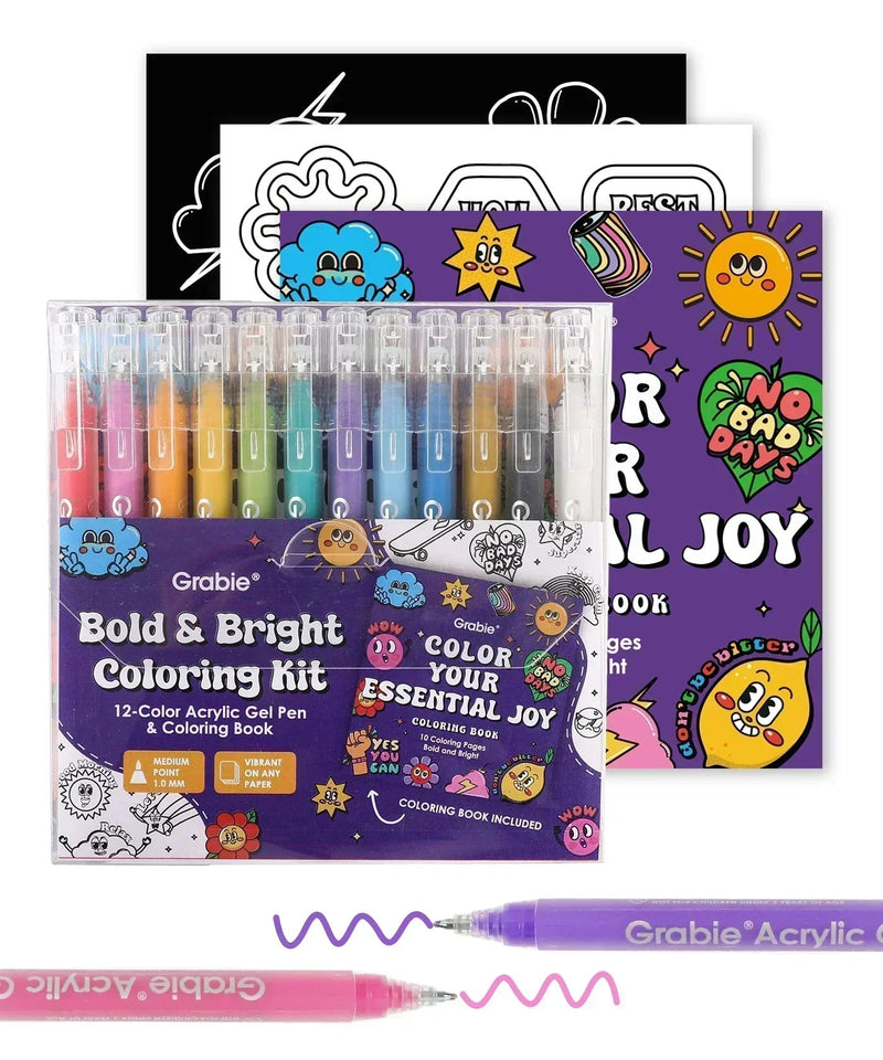 Grabie - Bold & Bright Coloring Kit - Essential Colors
