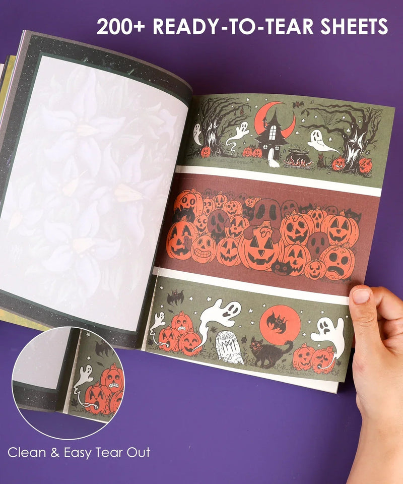 Grabie - Halloween Party Night Collage Activity Book