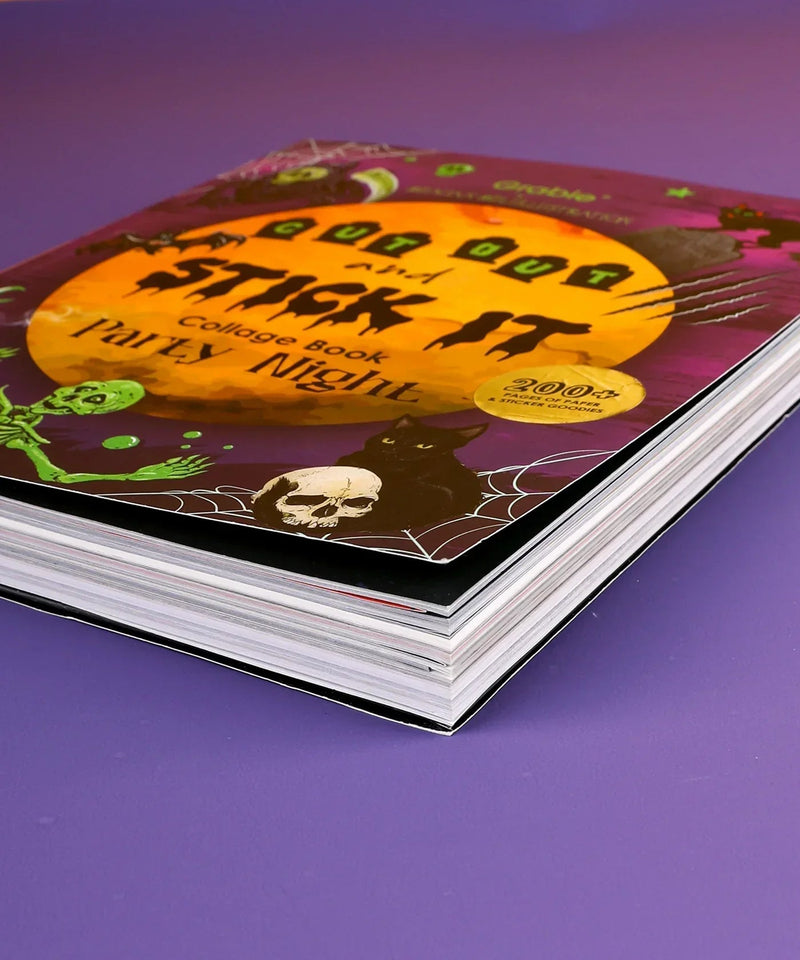 Grabie - Halloween Party Night Collage Activity Book