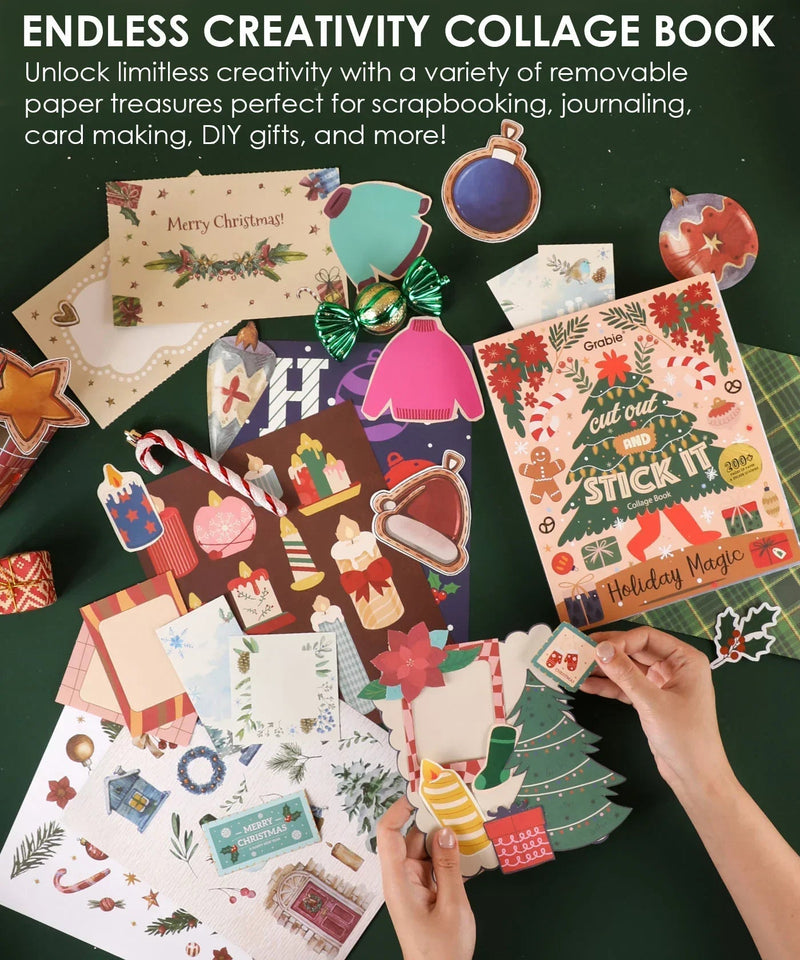 Grabie - Holiday Magic Collage Activity Book