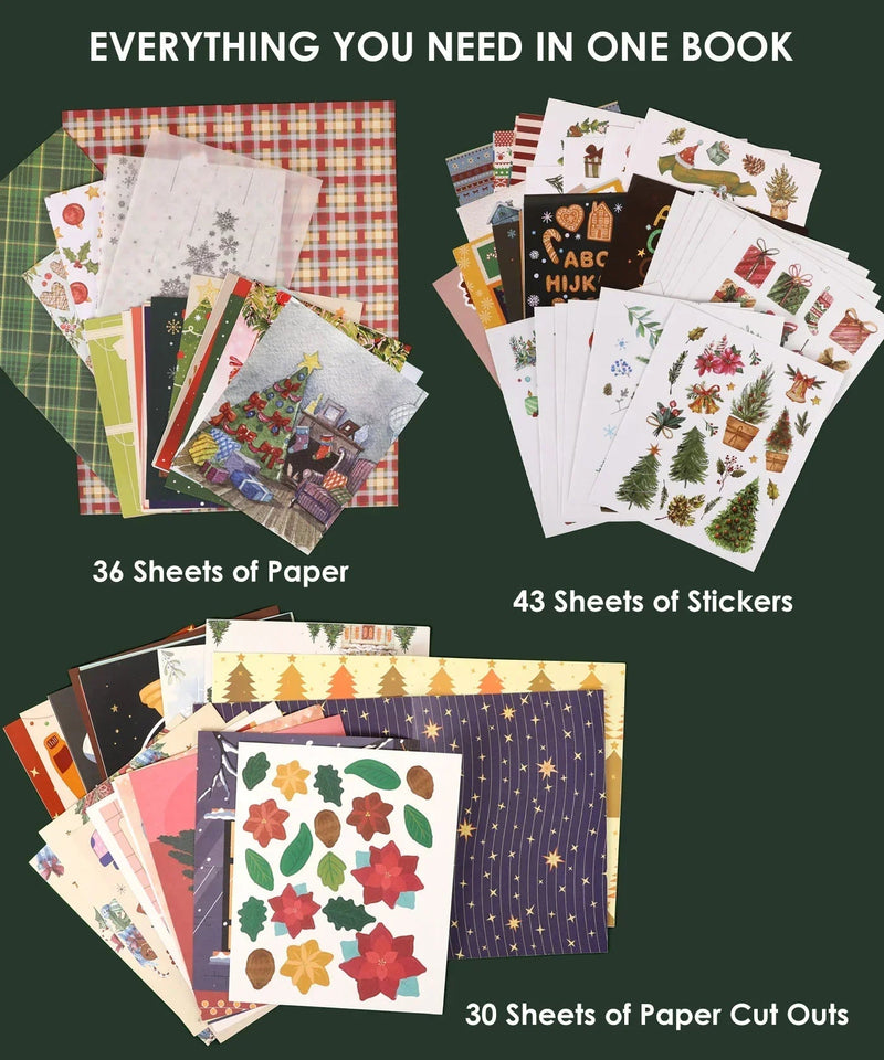 Grabie - Holiday Magic Collage Activity Book