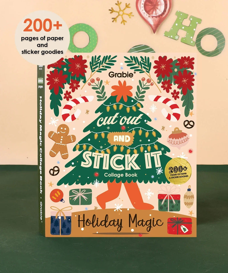 Grabie - Holiday Magic Collage Activity Book
