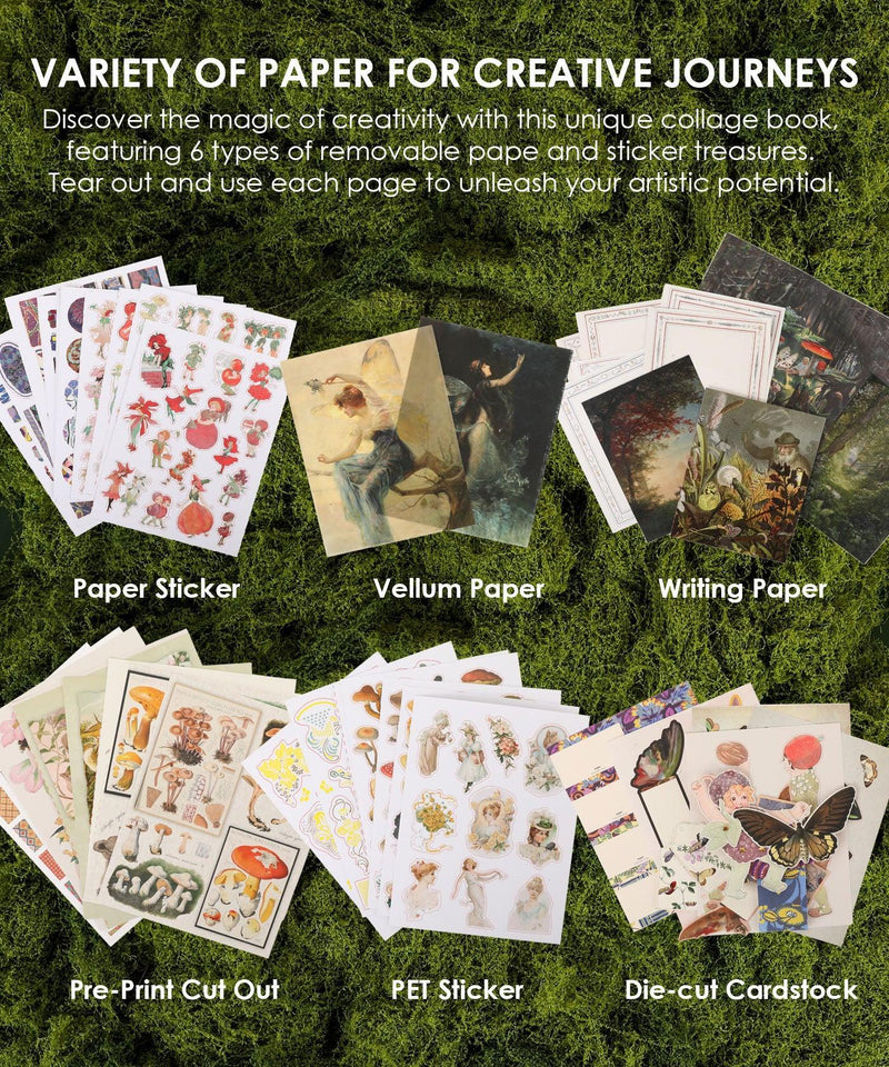Grabie - The Botanical Muse Collage Activity Book
