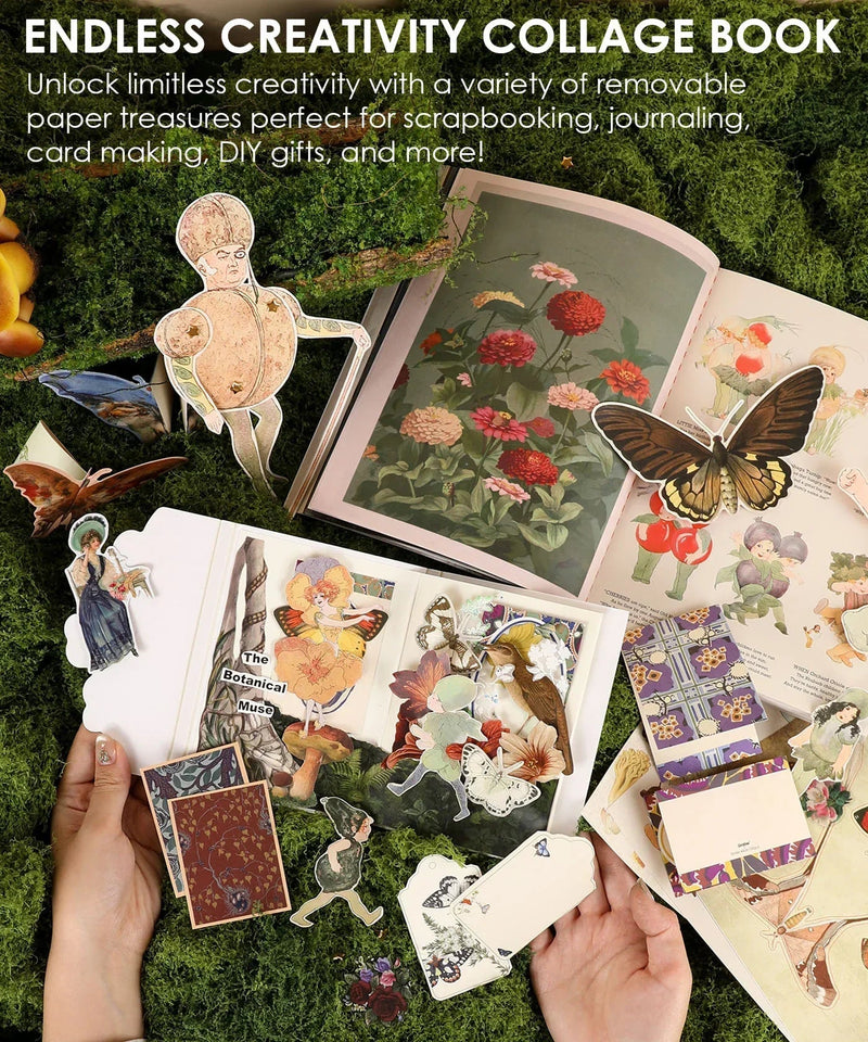 Grabie - The Botanical Muse Collage Activity Book