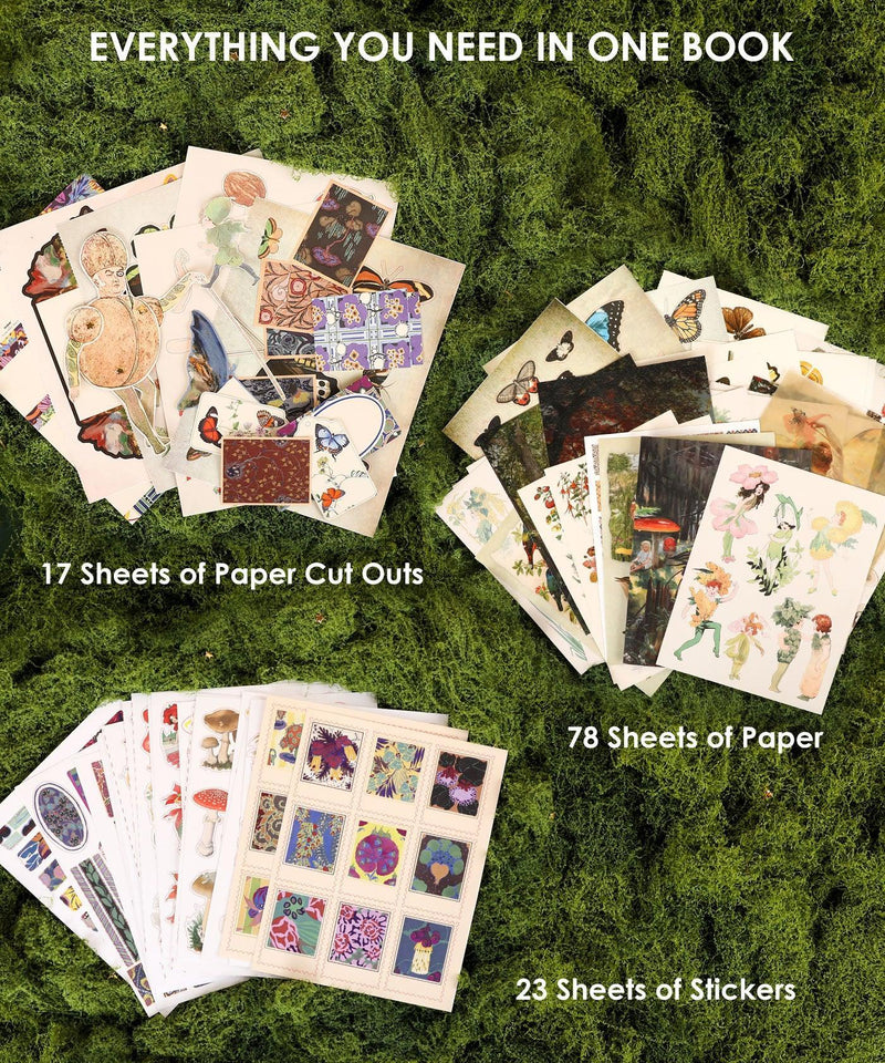 Grabie - The Botanical Muse Collage Activity Book