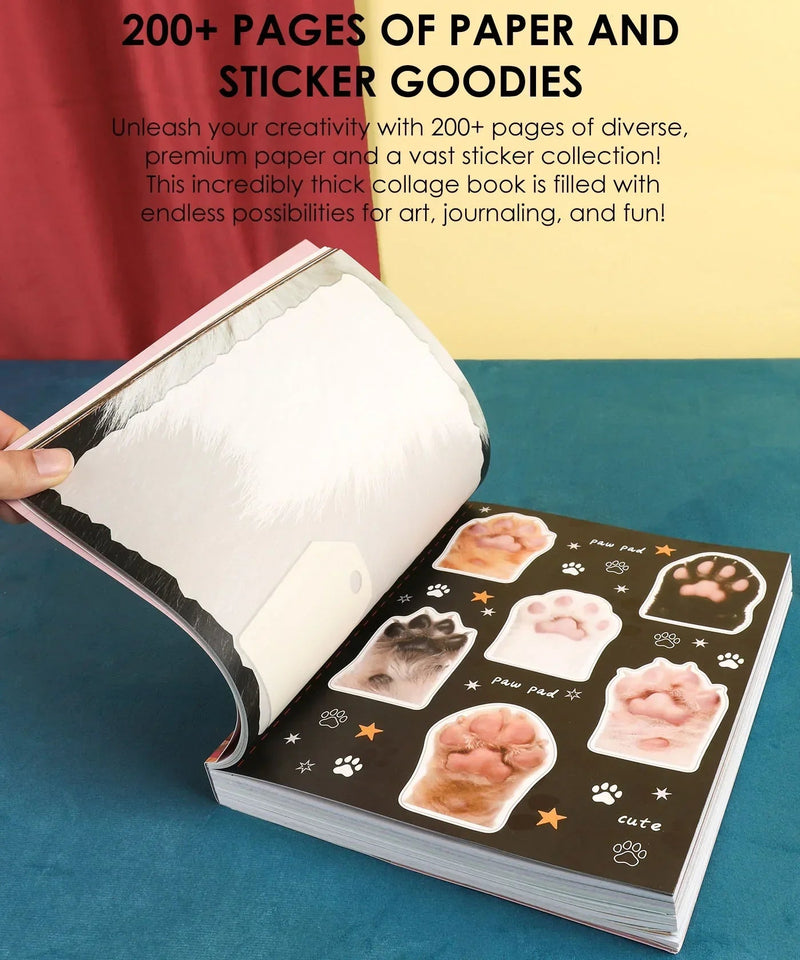 Grabie - My Furry Family Collage Activity Book