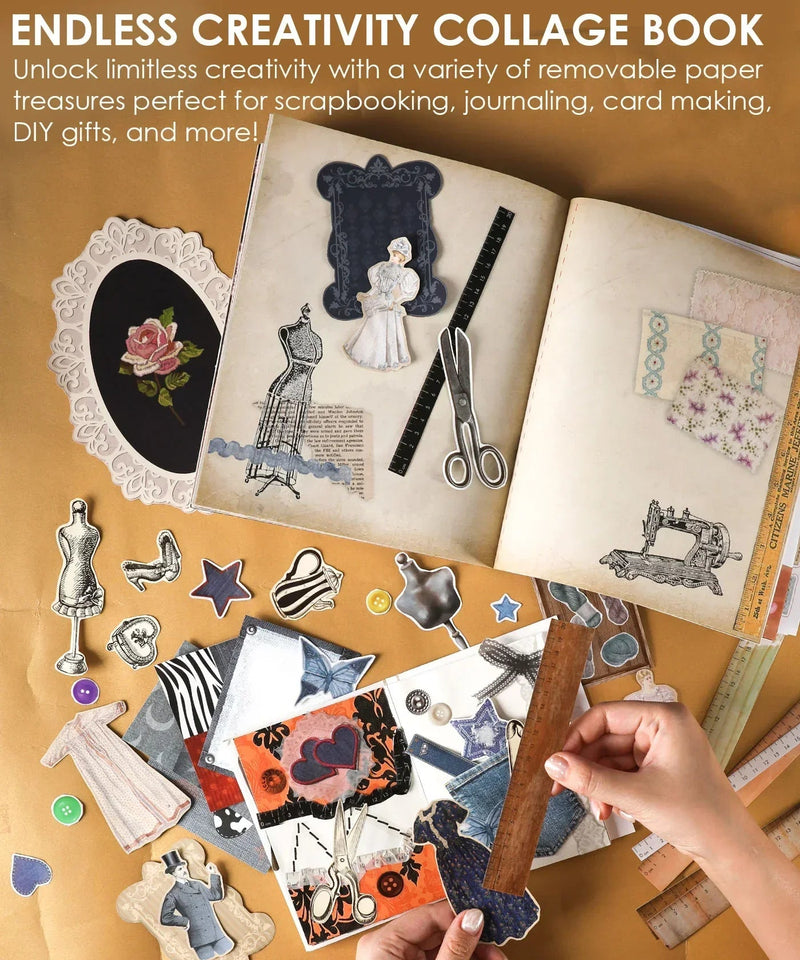 Grabie - Threads of Time Collage Activity Book