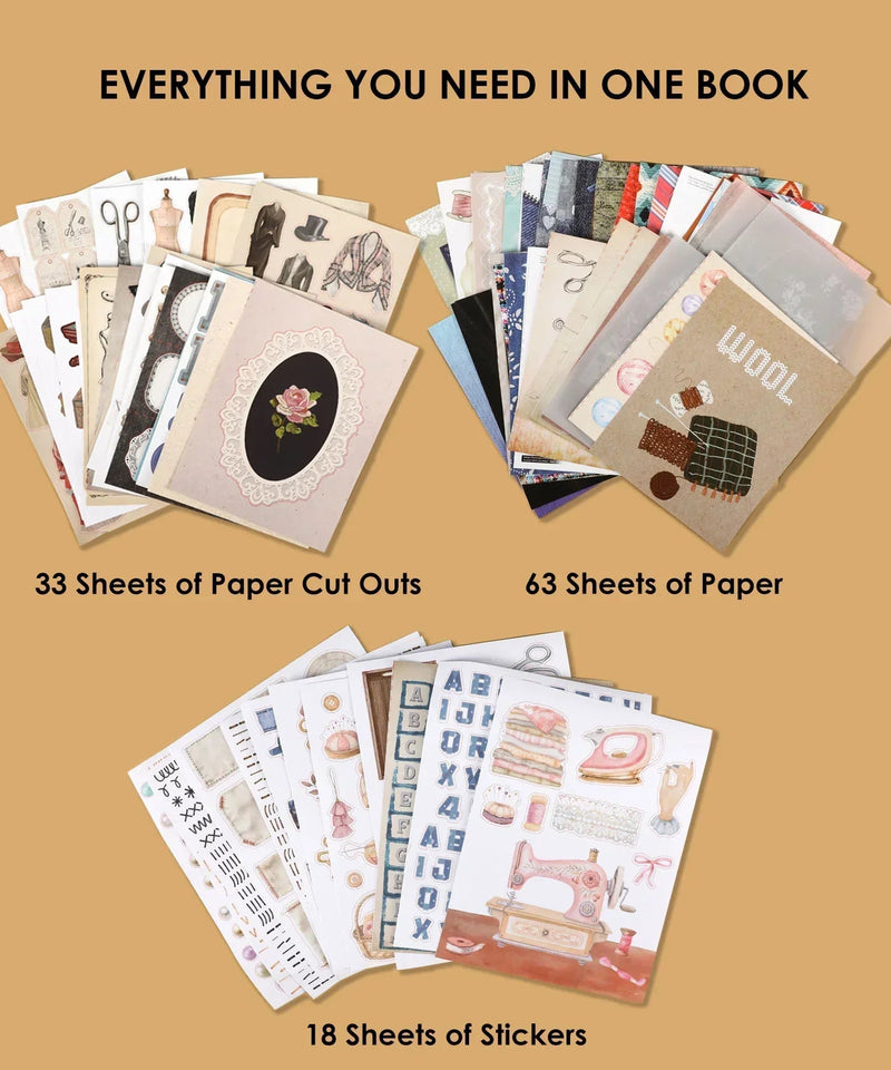 Grabie - Threads of Time Collage Activity Book