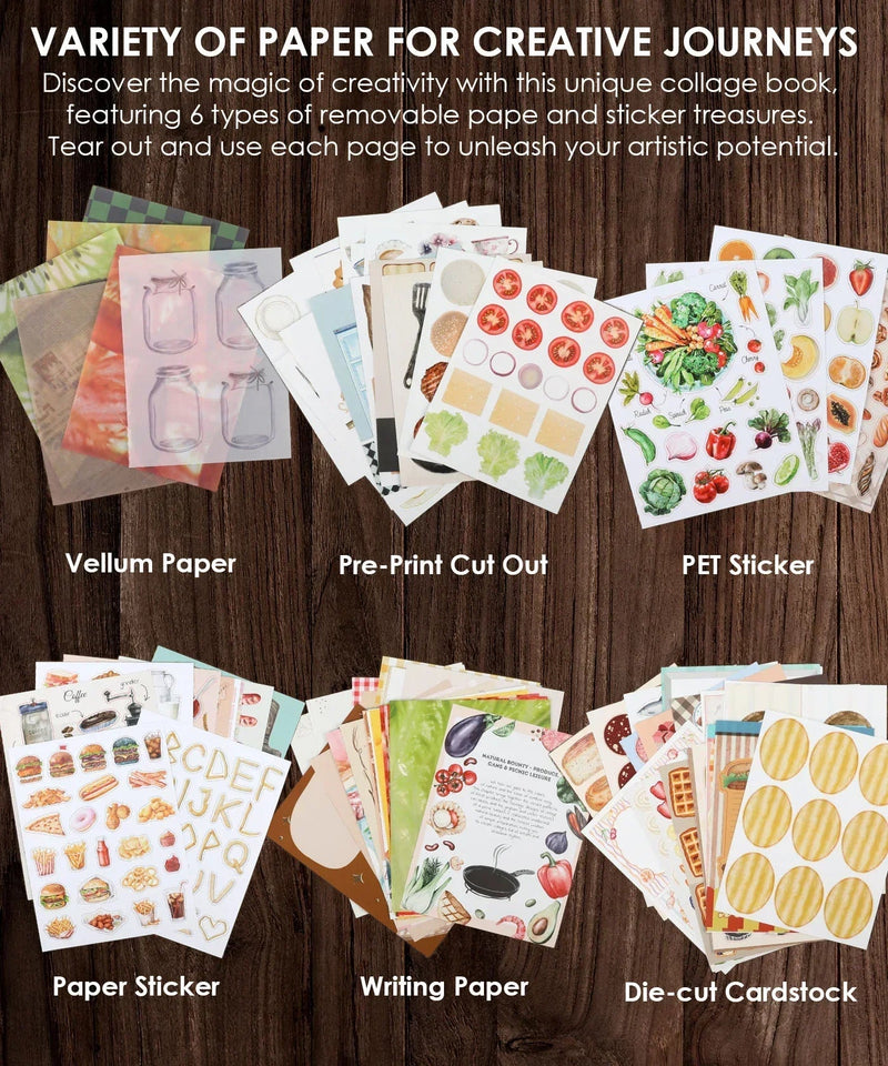 Grabie - The Flavor Folio Collage Activity Book