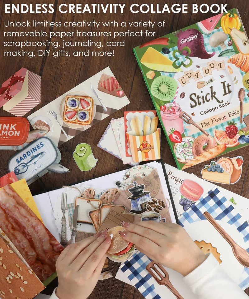 Grabie - The Flavor Folio Collage Activity Book