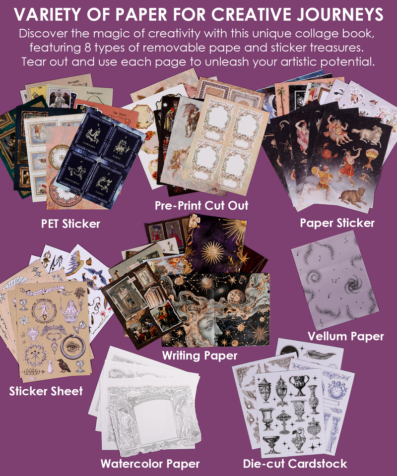 Grabie - The Mystic Realm Collage Activity Book