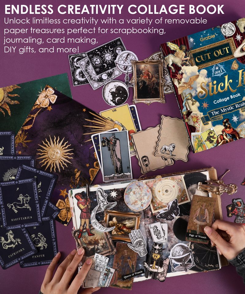 Grabie - The Mystic Realm Collage Activity Book